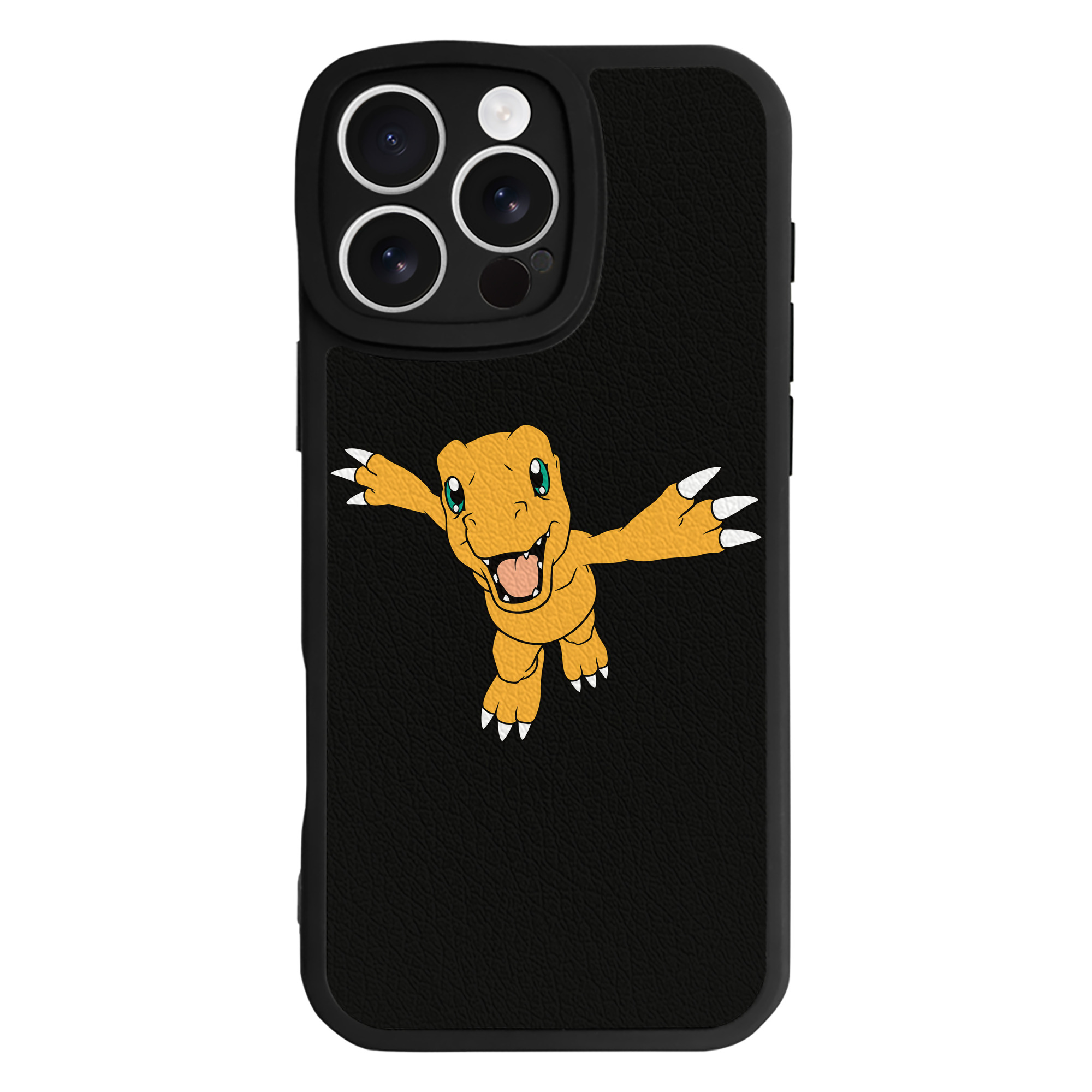 （画像用） Digimon デジタルモンスター/デジモン 【iPhone 16シリーズ対応】シリコンスマホケース（レザー調） 材質：シリコン